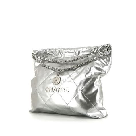 silver chanel|Shop CHANEL CHANEL 22 HANDBAG .